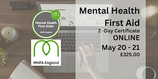 Imagen principal de MHFA England 2-day certificate ONLINE