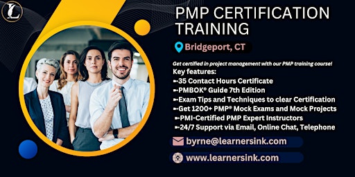 Primaire afbeelding van PMP Exam Preparation Training Classroom Course in Bridgeport, CT