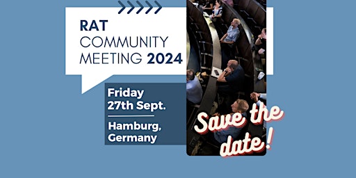 Imagem principal do evento RAT Community Meeting 2024