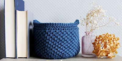 Imagem principal do evento Absolute Beginner Crochet-along | Bobbly Basket