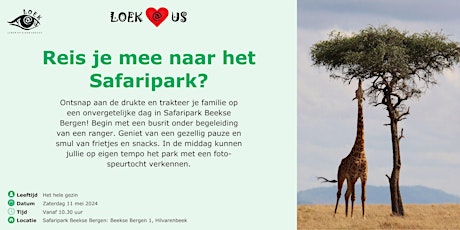 Reis je mee naar het Safaripark?