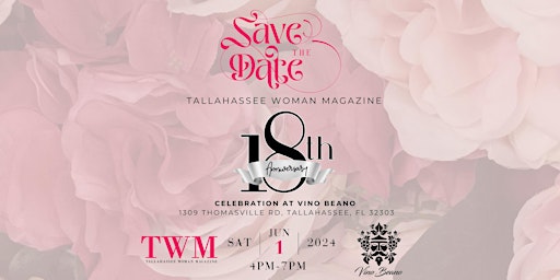 Imagem principal do evento Tallahassee Woman Magazine 18th Anniversary
