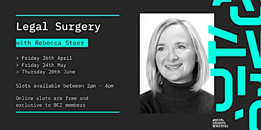 Imagem principal de Legal Surgery with Rebecca Steer