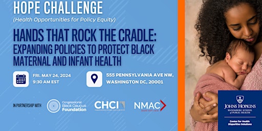 Imagem principal do evento HOPE CHALLENGE - Protecting Black Maternal and Infant Health