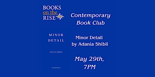 Feminist Book Fortnight - Contemporary Book Club: Minor Detail primary image
