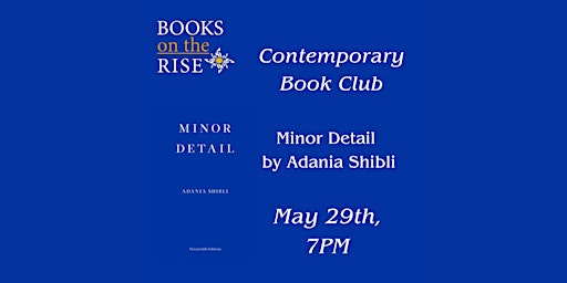 Image principale de Feminist Book Fortnight - Contemporary Book Club: Minor Detail