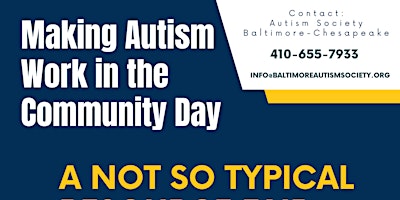 Primaire afbeelding van 2nd Annual Making Autism Work in the Community Day at Coppin State