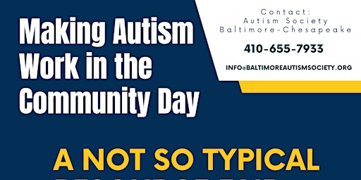 Image principale de 2nd Annual Making Autism Work in the Community Day at Coppin State