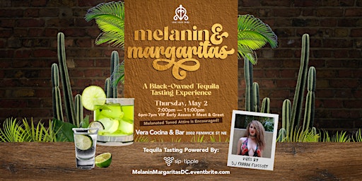 Image principale de Melanin & Margaritas: Dinner Party & Black-owned Tequila Tasting Experience