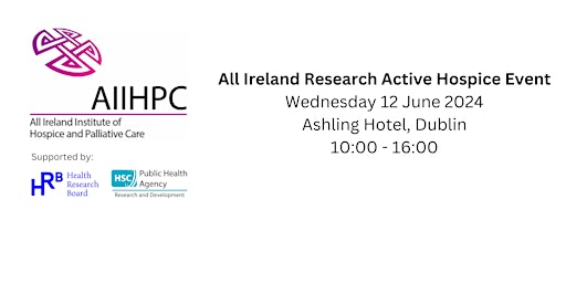 Imagem principal do evento AIIHPC All Ireland Research Active Hospice Event