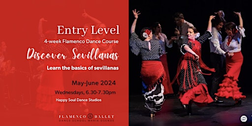 Primaire afbeelding van Absolute Beginner Flamenco Dance Course - Learn Sevillanas