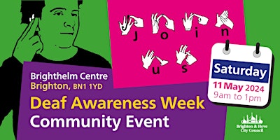 Primaire afbeelding van Deaf Awareness Week Community Event