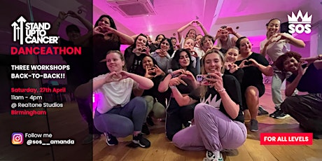 SOS Dance Birmingham: STAND UP TO CANCER DANCEATHON