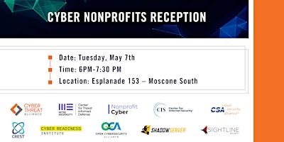 Primaire afbeelding van Cyber Non-Profits Reception at RSA 2024