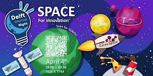 Imagem principal do evento Delft Startup Night: Space for innovation