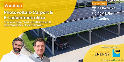 Hauptbild für Photovoltaik Carport und E-Ladeinfrastruktur für Unternehmen