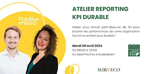 Imagem principal do evento Atelier reporting KPI durable