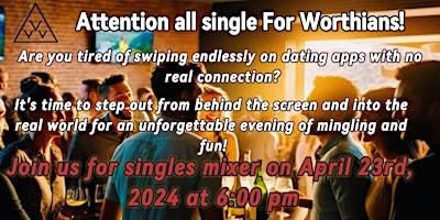 Fort Worth Singles Mixer (Dating Event)- POSTPONED primary image