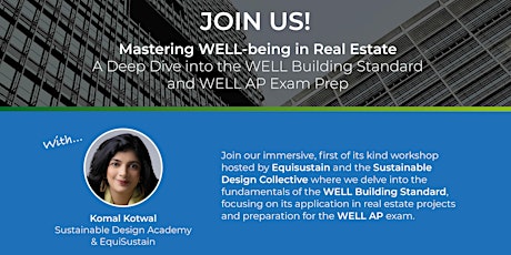 Mastering WELL-being in Real Estate: Designing for Well-being Workshop