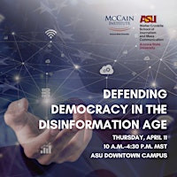 Imagem principal do evento Defending Democracy in the Disinformation Age