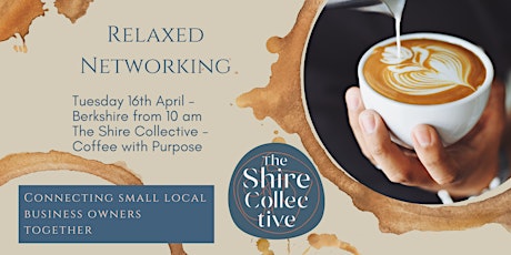 Creative business owners monthly networking coffee with purpose event APRIL