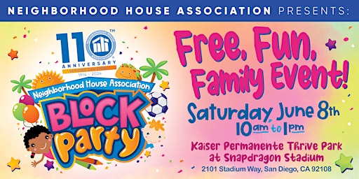 Primaire afbeelding van Neighborhood House Association Block Party!