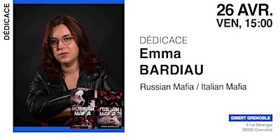 Imagen principal de GIBERT Dédicace : Emma Bardiau