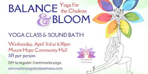 Immagine principale di Balance & Bloom Yoga for the Chakras and Sound Bath 