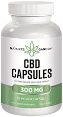 Natures Garden CBD Capsule Sweden - $39.54 Pris motiverat på den officiella