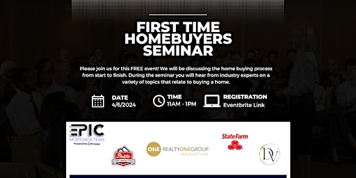 Imagen principal de First Time Homebuyers Event