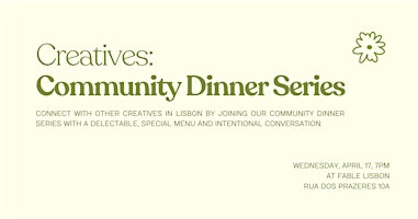 Imagem principal de Creatives: Community Dinner Series
