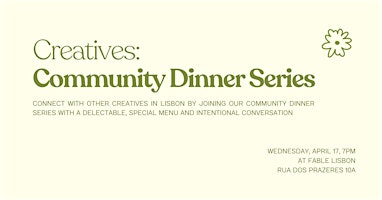 Primaire afbeelding van Creatives: Community Dinner Series