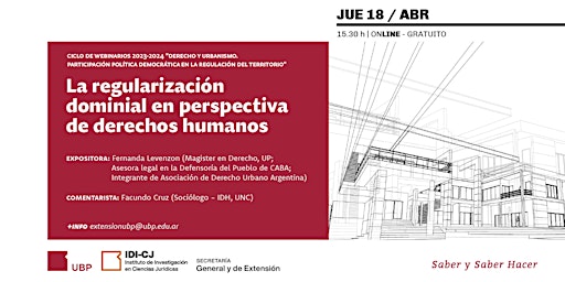 Imagen principal de WEBINARIO | La regularización dominial en perspectiva de derechos humanos