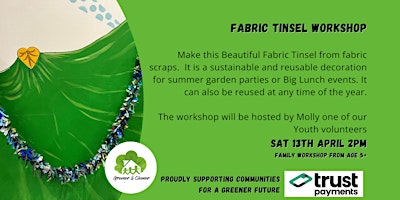Imagen principal de Make Beautiful Fabric Tinsel from Fabric Scraps