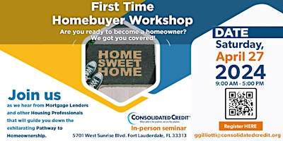 Imagem principal de First Time Homebuyers Workshop