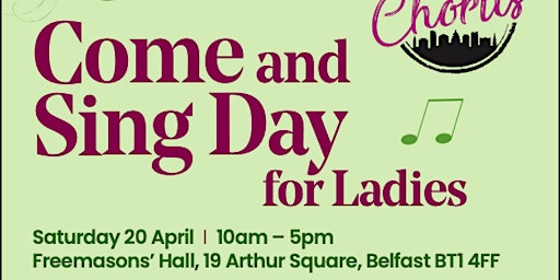 Primaire afbeelding van Come and Sing Day for Ladies