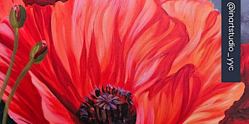 Acrylic Poppies Paint Night  primärbild