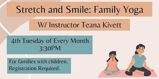 Imagem principal do evento Stretch and Smile: Family Yoga