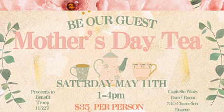 MOTHER'S DAY TEA AT CAPITELLO WINES