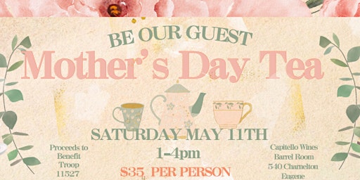 MOTHER'S DAY TEA AT CAPITELLO WINES primary image