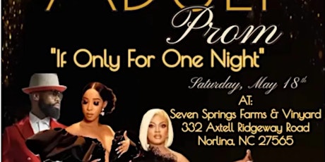 Adult Prom at Seven Springs May 18th