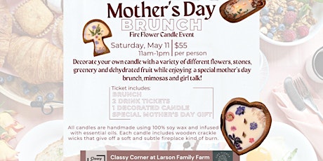 Image principale de Mother's Day Brunch - Candle Decorating Event
