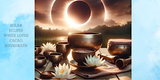 Primaire afbeelding van Solar Eclipse White Lotus Cacao Ceremony, Soundbath, Despacho