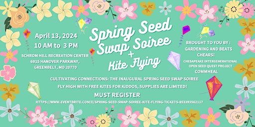 Image principale de Spring Seed Swap Soiree + Kite Flying