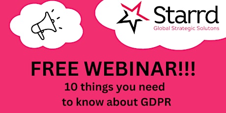 10 things you need to know about GDPR