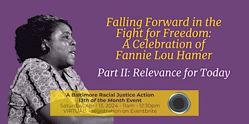Hauptbild für Falling Forward in the Fight for Freedom: A Celebration of Fannie Lou Hamer