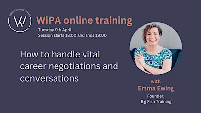 WiPA online training: vital career negotiations and conversations