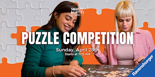 Imagem principal do evento Ravensburger Puzzle Competition - Snakes & Lattes Annex