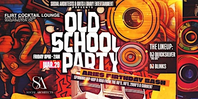 Primaire afbeelding van OLD SCHOOL HIP-HOP HOUSE PARTY