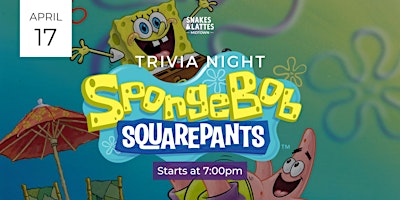 Imagen principal de SpongeBob SquarePants Trivia Night - Snakes & Lattes Midtown